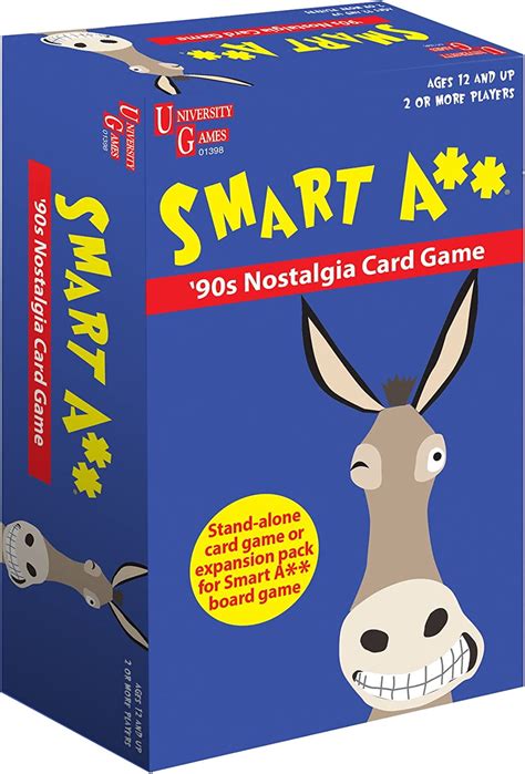 University Games Smart A** 90's Nostalgia Card Game